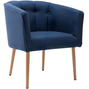 Vente-unique Fauteuil cabriolet en tissu GRAPE - Bleu