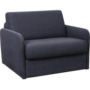 Vente-unique Fauteuil convertible express en tissu NADOA - Couchage 70 cm - Anthracite