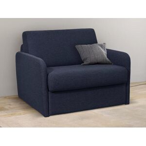 Vente-unique Fauteuil convertible express en tissu NADOA - Couchage 70cm - Bleu