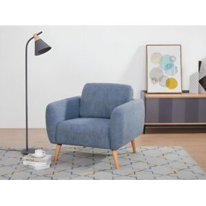 Vente-unique Fauteuil en tissu MAGELAN - Bleu clair