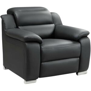 Vente-unique Fauteuil relax électrique en cuir noir ARENA III