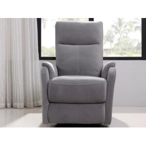 Vente-unique Fauteuil relax électrique en tissu ONESTI II - Gris clair