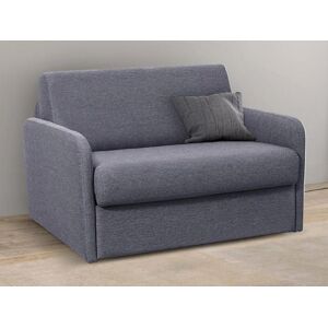 Vente-unique Fauteuil convertible express en tissu NADOA - Couchage 100 cm - Gris clair