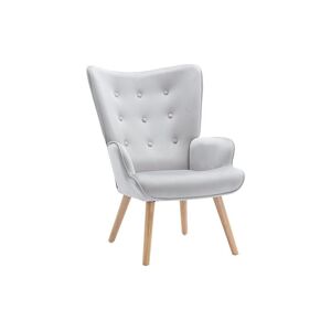 Vente-unique Fauteuil en velours gris VATELY