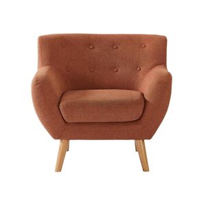 Vente-unique Fauteuil en tissu orange SERTI II