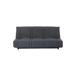 Banquette clic clac 3 places - tissu Noir - Style contemporain - L 193 x P 92 cm