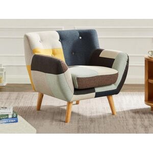 Vente-unique Fauteuil en tissu patchwork SERTI II