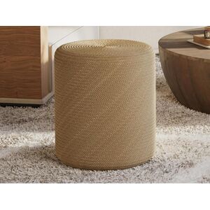 Vente unique Pouf rond en rotin naturel clair CALDERA