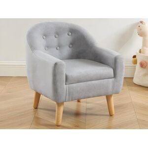 Vente-unique Fauteuil pour enfant en tissu gris CASORLA