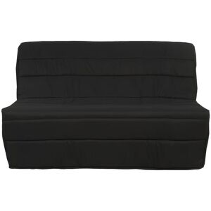 Vente unique Canape convertible BZ en tissu noir COWBOY III