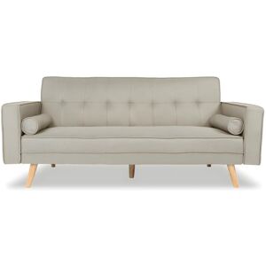 Intense Déco Canapé convertible scandinave Tao Tissu Beige