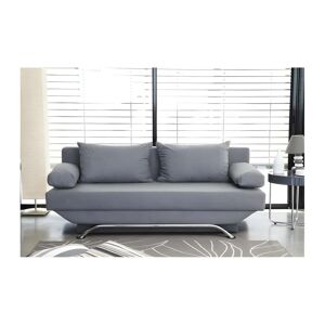 Banquette convertible TEIJO 3 places - Tissu gris - Contemporain - L187 x P 91 x H 82 cm