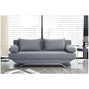 Banquette convertible TEIJO 3 places - Tissu gris - Contemporain - L187 x P 91 x H 82 cm