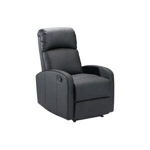 Vente-unique Fauteuil relax en simili ISAO - Noir