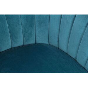 BOBOCHIC Fauteuil OSONO Tissu velours Bleu Canard - Publicité