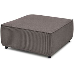 BOBOCHIC Pouf pour canapé modulable NIHAD tissu velours côtelé Marron - Publicité