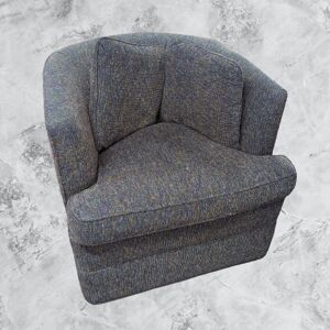 Fauteuil rembourré en tissu  Gris - Publicité