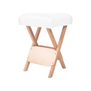 VIDAXL Tabouret de massage pliant avec siège 12 cm d'épaisseur Blanc - Publicité