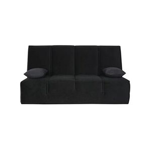 Relaxima Banquette Clic-Clac 130 VIRGINIA angel noir - matelas latex Dunlopillo - Publicité