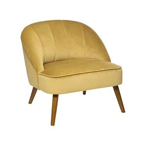 ATMOSPHERA - Fauteuil contemporain Naova - H. 71 cm - Jaune moutarde - Naova - Publicité