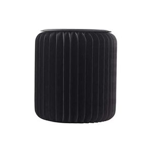 Ideanature - Pouf design en carton plié 35 cm noir - Publicité