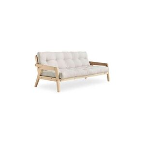 Karup Banquette ajustable GRAB en pin massif naturel avec matelas futon naturel 130x190 - Publicité