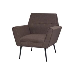 VIDAXL Fauteuil Acier et tissu Marron - Publicité