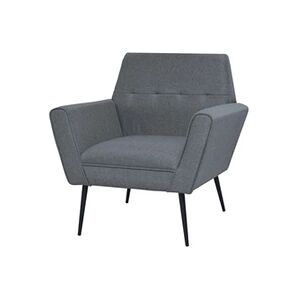 VIDAXL Fauteuil Acier et Tissu Gris clair - Publicité