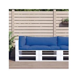 VIDAXL Coussins de palette 3 pcs bleu royal tissu - Publicité