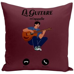 Housse De Coussin 40x40 Cm La Guitare M'appelle Musique Loisir - Publicité