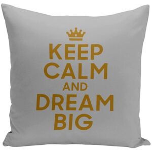 Housse De Coussin 40x40 Cm Keep Calm And Dream Big Reve Angleterre - Publicité