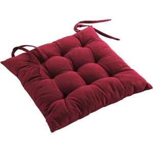 Coussin De Chaise Coton Recycle Grand Mistral Bordeaux - Publicité