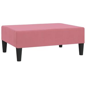 JOGRABO vidaXL Footstool Pink 78x56x32 cm Velvet - Publicité