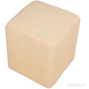 Housse Housse Pour Repose-Pieds/Pouf Housse Extensible Beige - Publicité