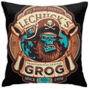 Ghost Pirate Grog Monkey Island Craft Beer Jeu Vidéo Coussin Housse De Coussin Décorative Pour Canapé Chambre 45 Cm X 45 Cm - Publicité