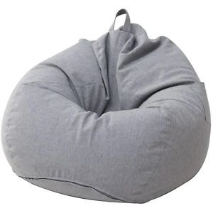 Housse De Canap¿¿ Pouf Paresseux Sans Remplissage, Grande Housse De Canap¿¿ ¿¿ Dossier Haut, Inclinable Et Relaxant, 70x80cm, Gris Clair - Publicité