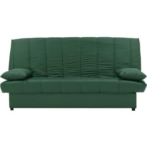 Banquette Clic Clac 3 Places - Tissu 100% Coton Vert - Style Contemporain - L 190 X P92 Cm - Mila - Publicité