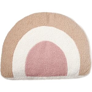 Nordic Coast Company Coussin enfant arc-en-ciel naturel/rose/beige