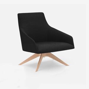 Andreu World Alya Fauteuil avec dossier bas, cuir véritable, BU-1524#1824,