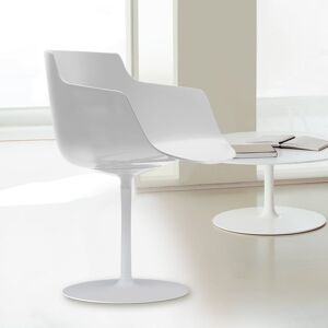 MDF Italia FLOW SLIM Fauteuil avec un pied au centre, F054105F006S006,