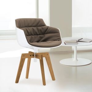 MDF Italia FLOW SLIM Fauteuil avec des pieds, F054181C006R304F006S042S007,