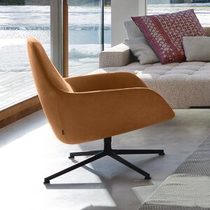 Zanotta Kent Petit fauteuil, cuir véritable, 895 0634#nero,