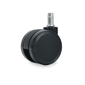 Waytex 78152 Roulette grand diamètre 60 mm pour Fauteuil de bureau Universelles – Couleur Noir - Publicité