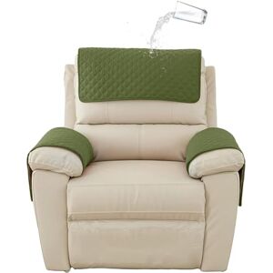 YCDZSW Housse D'accoudoir De Canapé, Housse D'appui-tête pour Housse De Bras De Fauteuil Inclinable, Housse de Protection avec Sangles Elastiques Ajustables (Vert,1 Place (3 pièces)) - Publicité