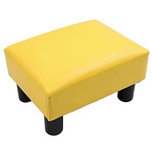 KKTONER Repose-Pieds en Similicuir Ottoman Pouf Tabouret Tabouret Bas 37x 27x23 cm Jaune - Publicité