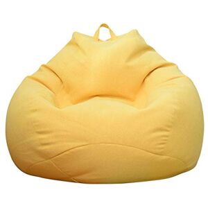 CIVG Pouf sans Remplissage,Pouf Poire Adulte et Enfants,Pouf Classique,Housse Pouf Poire pour Détente Extérieure et Intérieure,Chaises Longues (Jaune, L) - Publicité