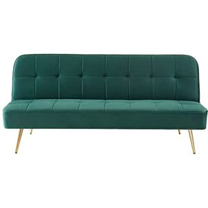 BAÏTA Banquette Aroma Convertible Velours Vert 3 Places - Publicité