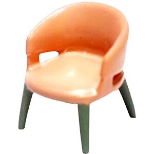 Sharplace 1/87 Échelle Chaise Modèle Miniature 1/87 Échelle Fauteuil Résine Peint À La Fabrication Artisanat Échelle 1:87 Fauteuil pour La Décoration, Orange - Publicité