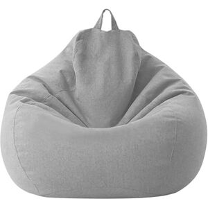 Kisbeibi Housse de pouf poire avec fermeture éclair pour enfants et adultes, 100 x 120 cm - Publicité