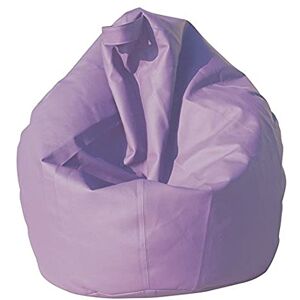 Talamo Italia Dmora Pouf sac élégant, couleur lilas, Dimensions 80 x 120 x 80 cm - Publicité